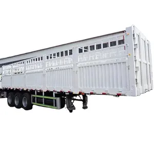 3 Axle 40ft 12m 12.5m 40ton 50ton Livestock Fence Cargo Semi Side Wall Truck Trailer Cargo Fence Cargo Semi Trucks Trailer Price