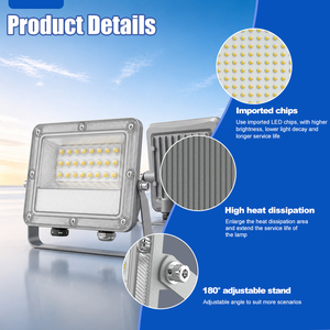 Produit phare : Lampe moderne 3000/4000/6000K IP65 en aluminium moulé sous pression + PC, étanche 180° °   Projecteur LED extérieur réglable - Product Image 6
