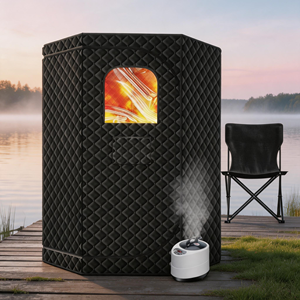 Sauna Pentagon haut de gamme pour l'aménagement de jardin, avec chauffage écoénergétique, design élégant et performance durable. - Product Image 1