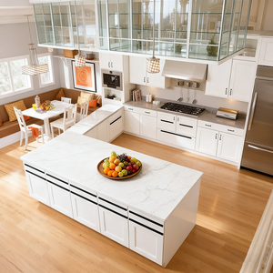 GODI 풀 세트 아메리칸 스타일 가구 스마트 밀워크 간단한 단단한 나무 모듈러 나무 주최자 주방 캐비닛 섬 - Product Image 2