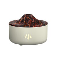 Nouvelle machine d'aromathérapie à flamme simulée, diffuseur de parfum automatique silencieux USB créatif en forme de volcan pour chambre à coucher, 0,5 L, coloré