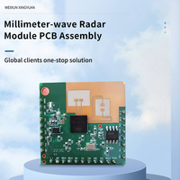 Carte de circuit imprimé (PCBA) radar 60 GHz pour consommateurs - Assemblage RF haute fréquence FR-4 UL94V-0 pour la domotique IoT et les capteurs de mouvement industriels