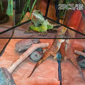 爬虫類ハンモックトカゲスネークペットメッシュおもちゃ