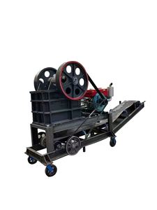 <b>Portable</b> 15 Ton Mobile Jaw Crusher Conveyor Core Motor Bearing Gear PLC for Construction Stone Ore Crushing for Mining - Product Image 2