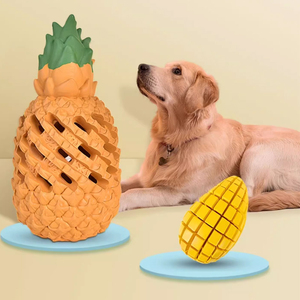 Goma Natural para masticar piña perro <span class=keywords><strong>Tory</strong></span> mascota mordedura agresiva juguete nuevo caucho Natural no tóxico resistente a mordeduras perro juguete - Product Image 1