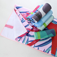 Double Sided Printed Microfiber Summer Beach Towel Quick Dry Highly Absorbent Suede Sand Free Pool Towels for Swimming