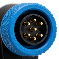 Connecteur de câble étanche IP67 rond mâle à verrouillage par poussée M23 scellé, 6, 8, 15 broches, pour véhicules à énergie nouvelle et navires océaniques