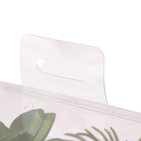 Boîte d'emballage rectangle en PVC de matériaux recyclés transparents personnalisés avec trou de suspension