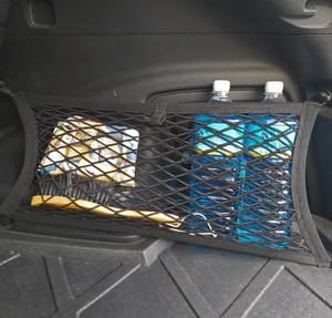 Red de almacenamiento vertical de tres capas tipo suspensión para maletero de coche, suministros de modificación, fijación con tornillos para extintor, lateral 35x25 - Product Image 2