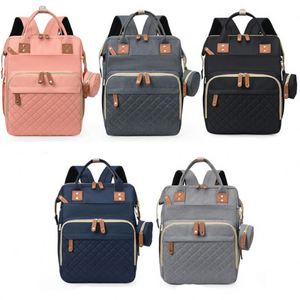 Mochila Pañalera Multifuncional con Puerto USB y Cuna Plegable, Logotipo Personalizable, Bolsa de Maternidad para Viajes, para Mamá y Papá - Product Image 4