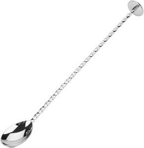 Outil de bar en métal personnalisé, cuillère à mélanger en acier inoxydable, agitateur professionnel pour cocktails - Product Image 1