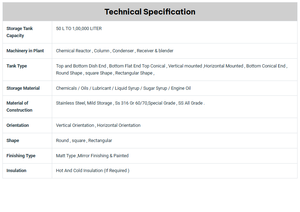 Stainless Steel <b>Chemical</b> <b>Storage</b> Tank with PLC Pump Engine Motor High Productivity Long Service Life Manufacturer Exporter India - Product Image 6