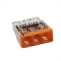 Connecteur rapide 3 broches Wagos 2273-203 de haute qualité avec boîtier ABS et contact en laiton pour applications d'alimentation de batteries automobiles