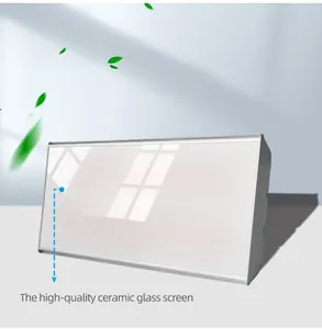 JHheatsup 세라믹 유리 전기 사우나 열 편안한 램프 1600 와트 광택 표면 방수 욕실 히터