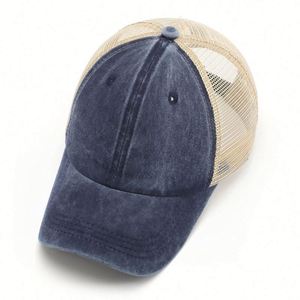 Vintage Washed Trucker Hat Distressed Adjustable Mesh Baseball <b>Cap</b> for Men <b>Women</b> Sun Hats Beach Outdoor Sports Promotion Gift - Product Image 1
