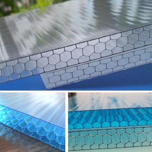 Matériau plastique de construction en <span class=keywords><strong>polycarbonate</strong></span> alvéolaire transparent de 8 mm 10 mm avec protection UV, feuille de <span class=keywords><strong>polycarbonate</strong></span> alvéolaire - Product Image 3