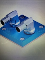 Nouvelle plaque de refroidissement liquide en cuivre et aluminium de 80x80 mm pour les applications de refroidissement et de réfrigération des lasers et des machines