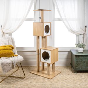 <b>Cat</b> Tree <b>Cat</b> Tower for Indoor Modern Wood Condo with <b>Scratching</b> <b>Post</b> for <b>Large</b> <b>Cats</b> Climbing - Product Image 2