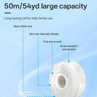 Kit complet d'hygiène bucco-dentaire écologique et portable, gratte-langue en acier inoxydable, fil dentaire et bandes blanchissantes pour les dents, ensemble 4 en 1