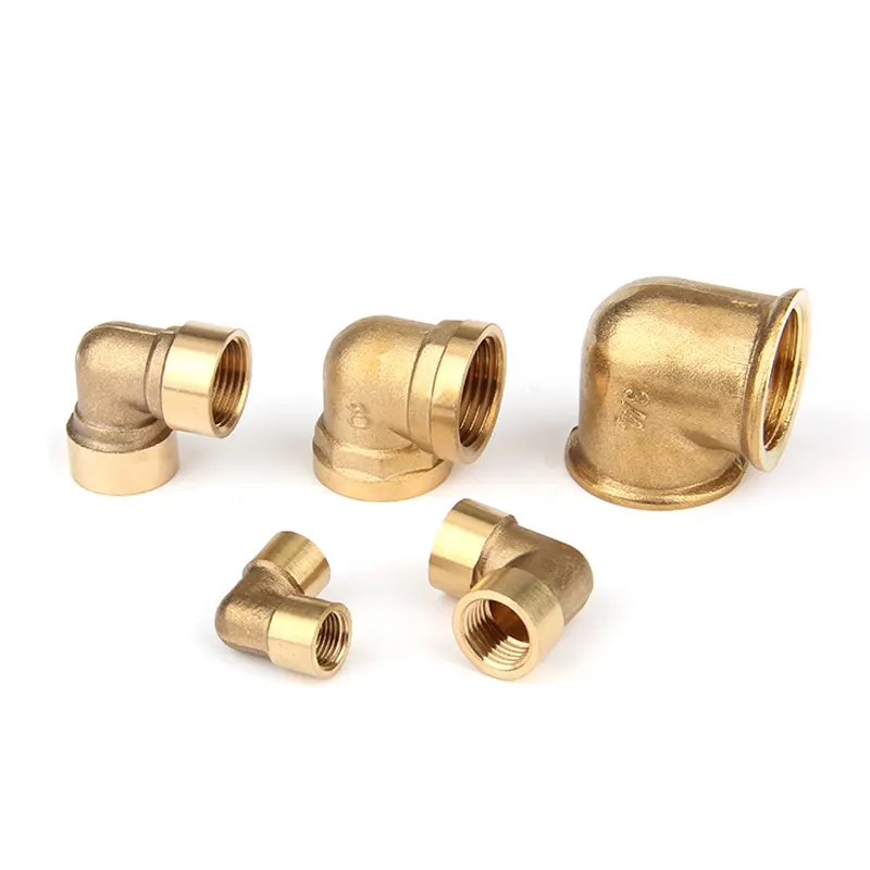 The Manufacturer Can Customize The Brass Right Angle 90 Degree Inner Tooth Elbow Elbow Pipe Fitting