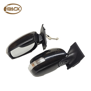 Rétroviseur extérieur noir I-PACK pour <span class=keywords><strong>Toyota</strong></span> <span class=keywords><strong>Yaris</strong></span> Vitz 2010 2011 2012 2013 LHD 5 fils, rétroviseur électrique avec lampe, norme OE - Product Image 1