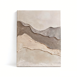 <span class=keywords><strong>Poster</strong></span> su Tela Minimalista Rustico Astratto con Tonalità Terrose, Senza Cornice, per Decorazione di Hotel, Uffici e Gallerie - Product Image 2
