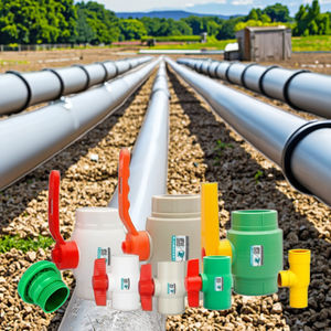 Зеленый белый пластиковый шаровой клапан для сельского хозяйства, фитинги для подачи воды, производитель Шанхая - Product Image 6