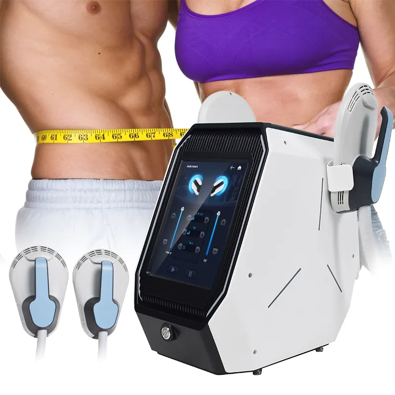 2 Handles Ems Slim Neo Sculpt Muscle Building Cool Fat Freezing Portable Ems Weight Loss Body Slimming Sculpting Machine
