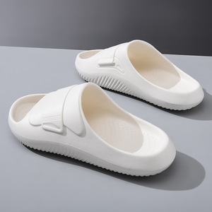 Zapatillas de hombre y mujer con suela de EVA, chanclas de interior antideslizantes con suela gruesa, color blanco, negro, caqui, talla 36 a 45 - Product Image 2