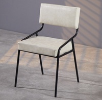 Chaise de style loft industriel américain, design créatif, personnalité rétro, mobilier en fer, chaise de café, chaise de loisirs avec dossier, chaise de salle à manger