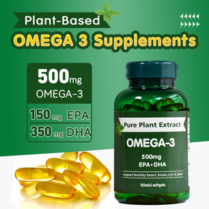 Chinaherbs <span class=keywords><strong>Omega</strong></span>-<span class=keywords><strong>3</strong></span> viên nang mềm giàu EPA và DHA bổ sung sức khỏe thúc đẩy não và sức khỏe tim mạch nhãn hiệu riêng - Product Image 2