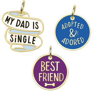 Wholesale Custom Engravable Waterproof Pet Tags Charm Charms for Dogs and Cats for Collars with Logo Wholesale Metal Enamel Tags
