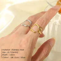 EManco Bague Alien Exagérée en Acier Inoxydable, Crâne Punk Hip Hop, Classique pour Femme, 14MM, Bijou Tendance, Cadeau, Vente en Gros