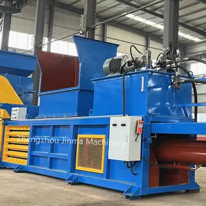 horizontal baler machine carton compress baler machine plastic bottle baler machine