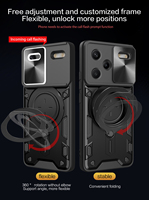 Coque arrière magnétique pour Xiaomi Redmi Note 15 14 13 12 11 10 9 8 Pro Plus + Housse robuste pour téléphone portable