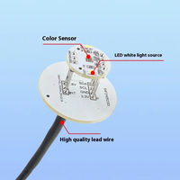 Capteur optique de haute précision Module de positionnement de marque de reconnaissance de couleur RS485 pour la correction de distinction de détection de couleur