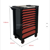Carro de Herramientas con Ruedas y 10 Cajones, de Acero Industrial Resistente, con 359 Herramientas de Alta Calidad para Taller o Garaje