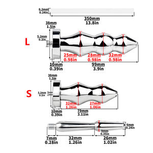 FRRK 304 Plug Anal en acier inoxydable avec bâton d'oeil de cheval SM jouet <span class=keywords><strong>sexuel</strong></span> étanche pour rapports sexuels anaux pour homme - Product Image 6