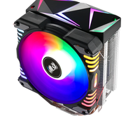 Refroidisseur de processeur ARGB haute performance 16M couleurs ventilateur PWM silencieux installation facile synchronisation de la carte mère pour PC de jeu boîtier d'ordinateur silencieux