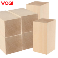 WOQI Bois de Tilleul Brut Écologique pour Artisanat Naturel, Fournitures d'Art DIY pour la Sculpture, Décoration Intérieure et Cadeaux de Fêtes