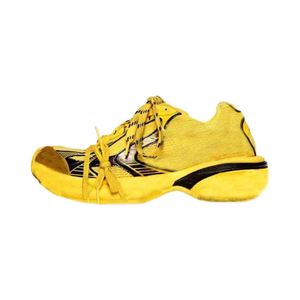 Zapatillas de Deporte de Suela Gruesa con Cordones, Tejido Original de Alta Calidad, Malla Desgastada, Cómodas, Estilo Dad Shoes, Tallas 36-46, para Correr, a la Moda - Product Image 1