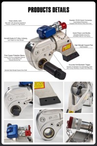 Llave Hidráulica de Accionamiento Cuadrado de Alta Eficiencia VIT-W VXTD1 para Construcción en Sitio, Equivalente a Hytorc - Product Image 6