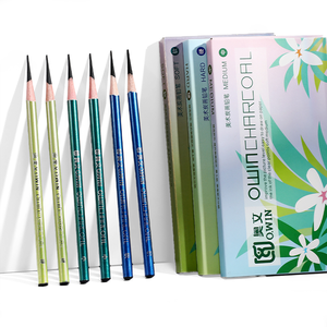 Crayons de fusain artistiques Rubens en gros, personnalisables, très demandés, souples, moyens, durs, professionnels pour le dessin et l'esquisse, en bois - Product Image 3