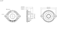 Komponen Speaker Akustik FCE Excellent Sound 52mm 8ohm 5W dengan Lubang Pemasangan untuk Monitor atau Perangkat Audio
