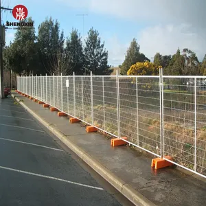 澳大利亚户外建筑可拆卸临时围栏面板建筑活动封闭建筑工地临时围栏待售