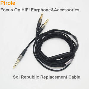 สายหูฟังเหมาะสำหรับหูฟัง <span class=keywords><strong>Sol</strong></span> <span class=keywords><strong>Republic</strong></span> พร้อมการควบคุมระดับเสียงของไมโครโฟน3.5มม. ถึง2.5มม. - Product Image 2