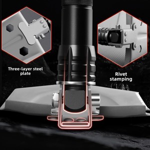 Grade Car <span class=keywords><strong>Survival</strong></span> <span class=keywords><strong>Tool</strong></span> <span class=keywords><strong>Outdoor</strong></span> Edelstahl Gartens chaufel Schnee räumung Camping DIY Spaten Garten Abnehmbare Schaufeln - Product Image 4