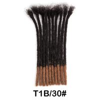 Extensions de dreadlocks en cheveux humains vierges brésiliens, doux, naturels, noirs, micro-locs, dreads, cheveux à tresser au crochet pour femmes et hommes