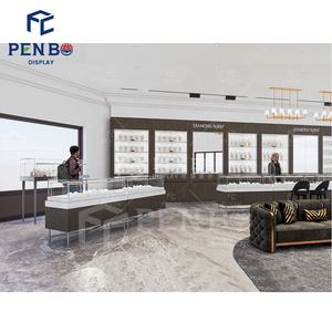 Freistehende Glasvitrine für Juweliergeschäfte in Einkaufszentren, Schmuckvitrine aus Gehärtetem Glas für Werbung im Innenbereich - Product Image 6