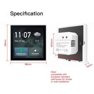 Neuer Trend <span class=keywords><strong>Tuya</strong></span> Smart WiFi 4 ''LCD-Touchscreen in der Wand Central Home Multifunktion ales Home Control Panel QD-Smart-<span class=keywords><strong>T6E</strong></span> - Product Image 6